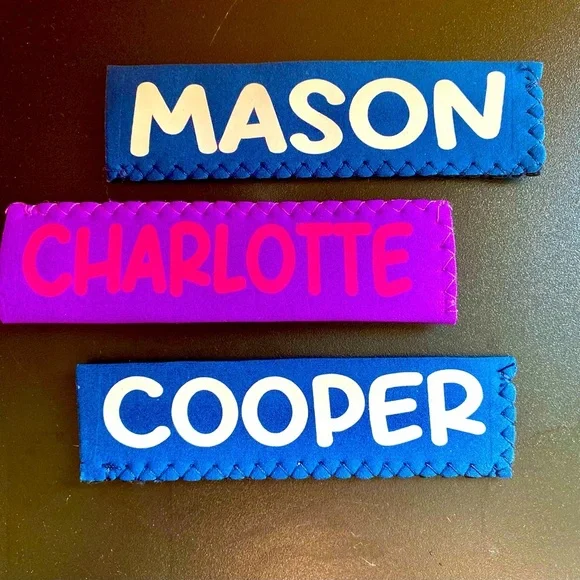 PERSONALIZED popsicle holder cover kids summer flavored ice monogram - Picture 1 of 2